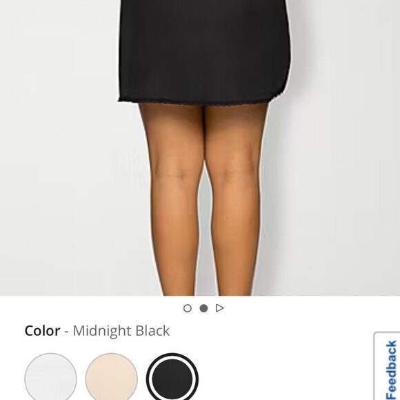 Vanity Fair 18” Half Slip Black NWT - Picture 2 of 4